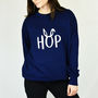 Easter 'Hop' Adult Jumper Sweatshirt, thumbnail 2 of 8