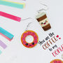 You Are The Coffee To My Donut Valentine's Earrings, thumbnail 8 of 12