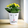 Personalised 'Mrs Face' Ceramic Plant Pot, thumbnail 3 of 4