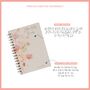 Personalised Notebook: 'Letters To The Bride' With Watercolour Dusky Pink Flowers, thumbnail 5 of 6