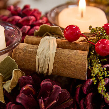 Natural Christmas Triple Candle Holder, 5 of 5