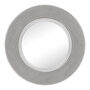 Round Decorative Wall Mirror Beaded Silver, thumbnail 2 of 4