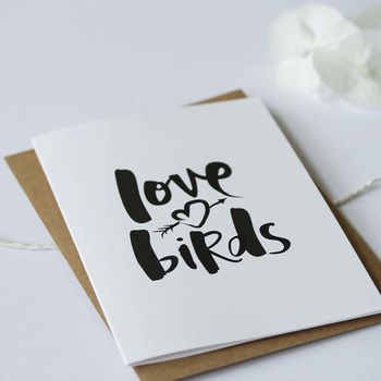 'Love Birds' Wedding Card, 4 of 4