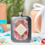 Personalised Floral Gin Hip Flask, thumbnail 3 of 7