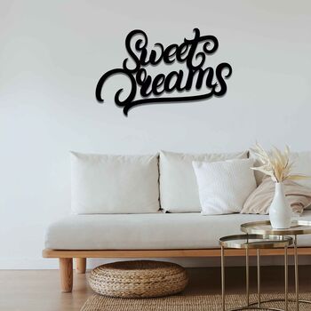 Sweet Dreams Art Sign Wooden Wall Decor, 3 of 9