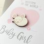 Personalised New Baby Girl Card, thumbnail 4 of 5