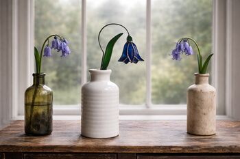 Woodland Bluebells Glass Flowers, 2 of 6