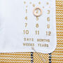 Personalised Scandi Star Baby Milestone Blanket, thumbnail 2 of 4