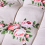 Set Of Two Tie On Country Rose Seat Pads, thumbnail 6 of 6