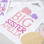 Personalised Elephant Big And Little Sister Sibling Set, thumbnail 7 of 8