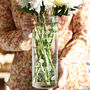 Personalised Wildflower Cylinder Glass Vase, H25cm, thumbnail 1 of 5