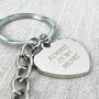 Paw Charm Always In My Heart Pet Memorial Keyring, thumbnail 2 of 4