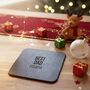 Personalised Best Dad Leather Coaster Set Christmas Gift For Dad, thumbnail 1 of 10
