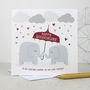 Anniversary Elephants Personalised Anniversary Card, thumbnail 1 of 2