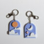 Arch Keyring With Moon And Star Or Sun And Cloud Design, thumbnail 5 of 5