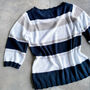 Adelaide Striped Cotton Jumper With Mini Sequins, thumbnail 4 of 8