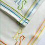 Embroidered Tea Towels | Pack Three, thumbnail 2 of 10