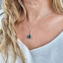Emerald May Birthstone Sterling Silver Necklace, thumbnail 2 of 5