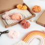 Make Your Own Peachy Macrame Rainbow Craft Kit, thumbnail 2 of 8
