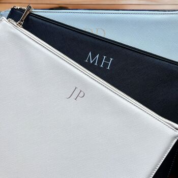 Personalised Monogram Faux Leather Document Holder, 5 of 6