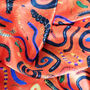 Myriapoda Millipede Print Silk Scarf, thumbnail 3 of 3