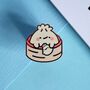 Cute Dumpling Enamel Pin, thumbnail 6 of 7