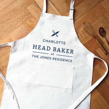 Personalised Head Baker Apron Gift, 3 of 7