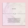 Bride Keepsake Bracelet Wedding Gift, thumbnail 1 of 6