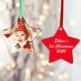 Personalised Baby's First Christmas Photo Decoration, thumbnail 1 of 4