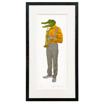 The Alligator On Trumpet | Silkscreen Print, 3 of 4
