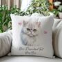 Personalised Persian Cat Love Hearts Cushion Cover, thumbnail 2 of 2