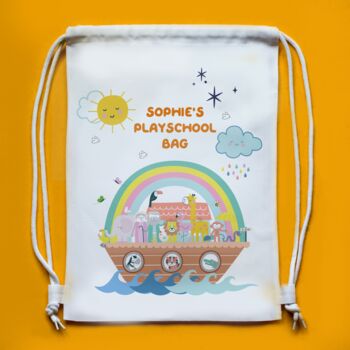 Personalised Noah's Ark Nursery Playtime Bag, 3 of 3