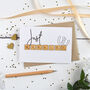 Just Married Wooden Tiles Card, thumbnail 1 of 2
