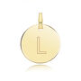 Round Plain Initial Pendant, thumbnail 12 of 12
