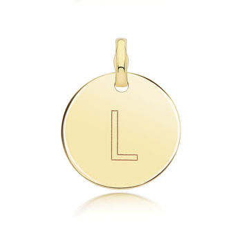 Round Plain Initial Pendant, 12 of 12