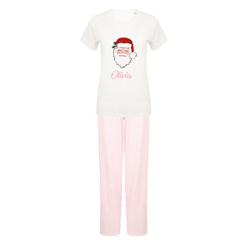 Kid's Pink Striped Christmas Pyjamas, 3 of 3