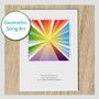 Favourite Song Abstract Art Music Personalised Card, thumbnail 8 of 10