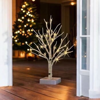 White Twig Light Up Christmas Tree, 3 of 7