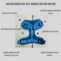 Blue Polka Dot Dog Harness, thumbnail 4 of 5