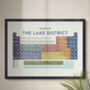 The Lake District Periodic Table Art Print, thumbnail 2 of 11