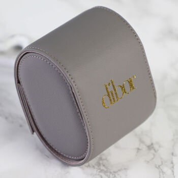 Father's Day Personalised Grey Travel Watch Case, 5 of 10