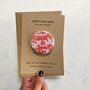 Fun Colourful Floral Save The Date Wedding Magnet, thumbnail 2 of 3