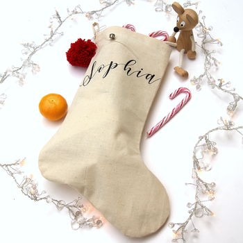 Scandi Personalised Christmas Stocking, 6 of 9