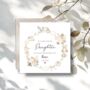 Neutral Daughter Christening Card, Giraffe Bear Baptism Card, Any Relationship, thumbnail 1 of 2