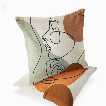Abstract Face Cushion Cover Set, 8 of 12