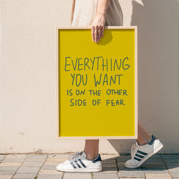 Handwritten Fear Art Print, 4 of 11