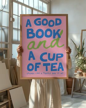 A Good Book And Cup Of Tea Print, 2 of 4
