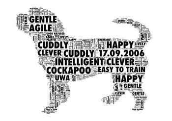Personalised Dog Word Cloud Print, 6 of 12
