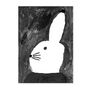 Rabbit With Small Hat Art Print, thumbnail 4 of 4