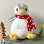 Personalised Christmas Penguin Soft Toy, thumbnail 1 of 3